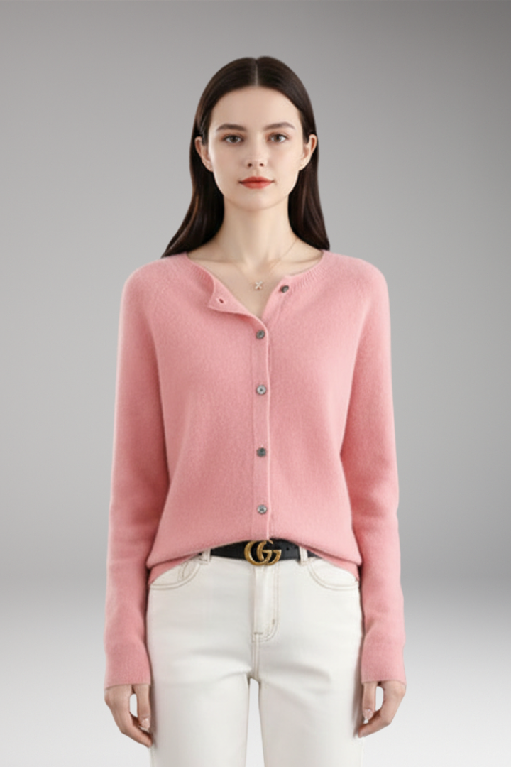 Women's V-Neck Cardigan Button Front