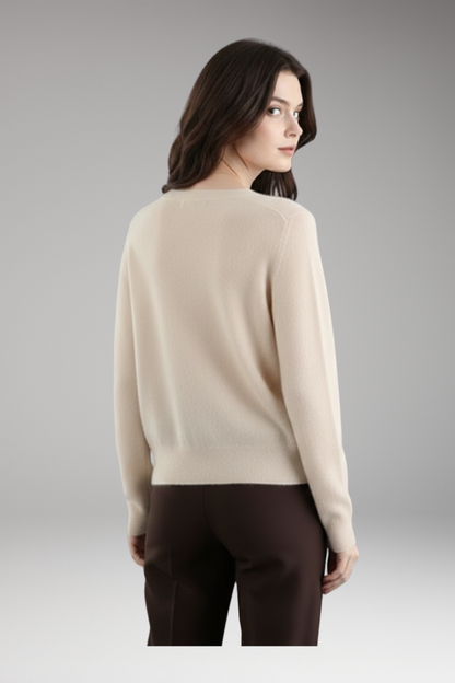 Women's V-Neck Cardigan Button Front