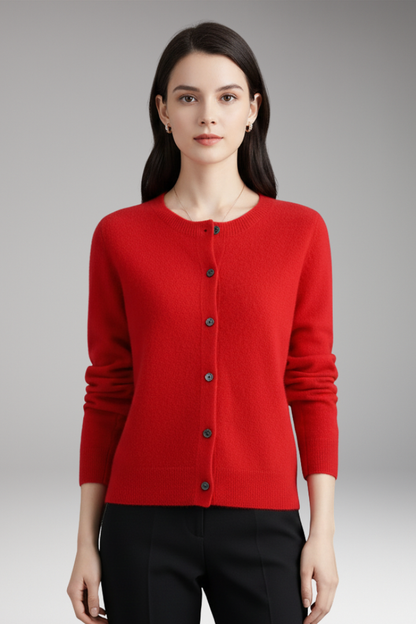 Women's V-Neck Cardigan Button Front