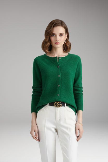 Women's V-Neck Cardigan Button Front