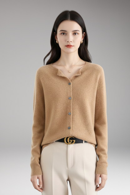 Women's V-Neck Cardigan Button Front