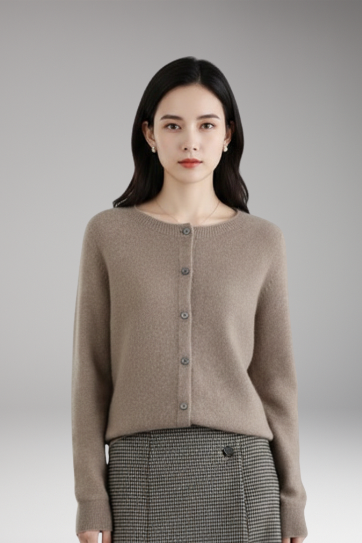 Women's V-Neck Cardigan Button Front