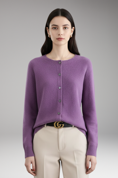 Women's V-Neck Cardigan Button Front