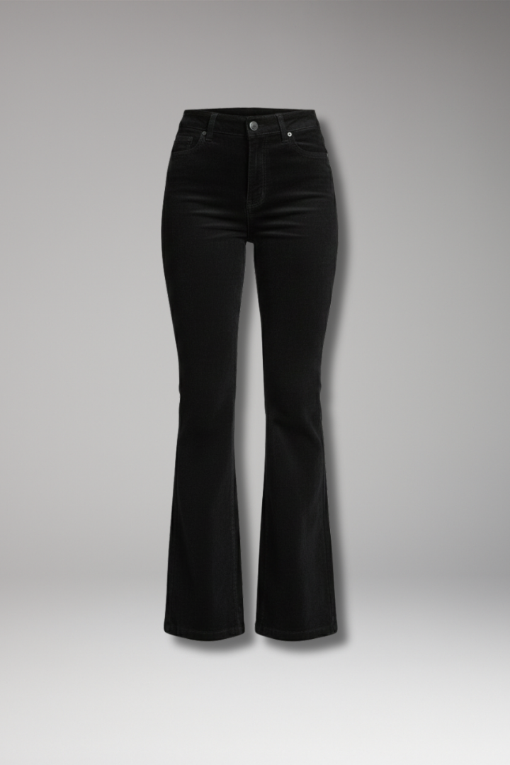 Women's High Waisted Flared Jeans Pants - Vonnera
