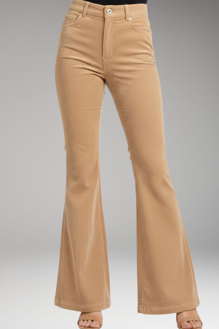 Women's High Waisted Flared Jeans Pants