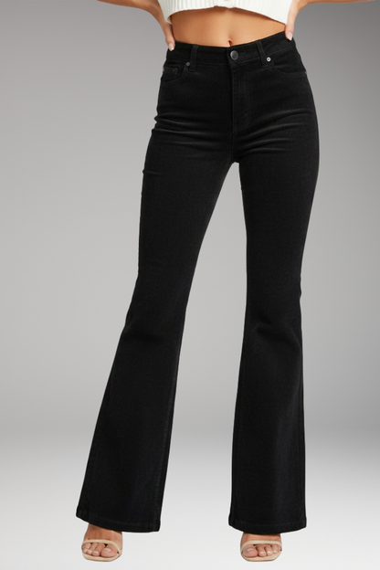 Women's High Waisted Flared Jeans Pants