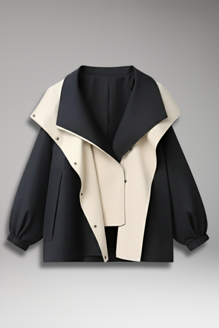 Women's Hooded Jacket Drawstring Cuffs - Vonnera