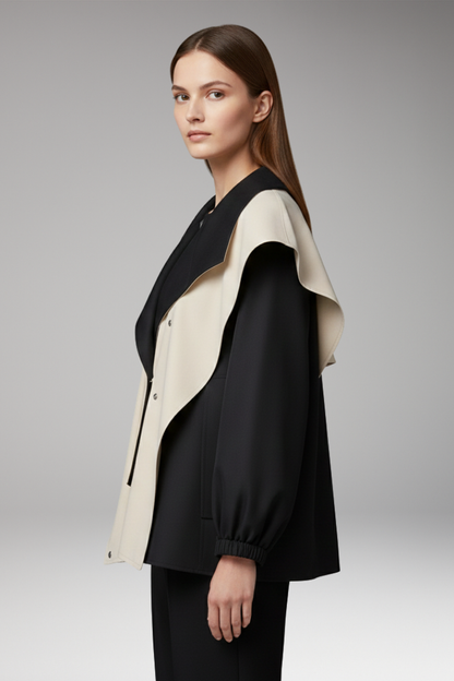 Women's Hooded Jacket Drawstring Cuffs