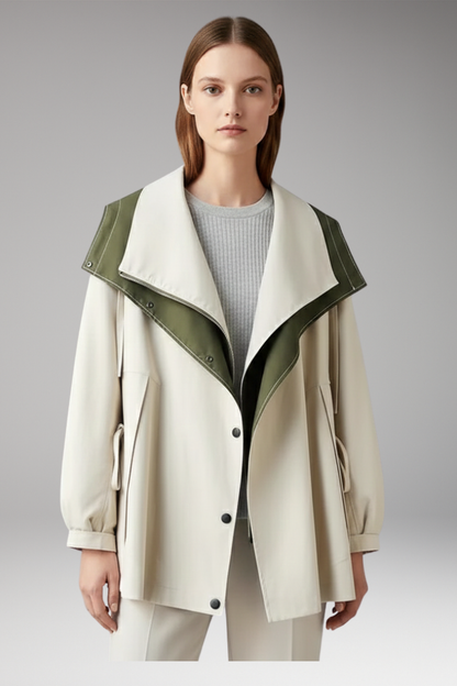 Women's Hooded Jacket Drawstring Cuffs