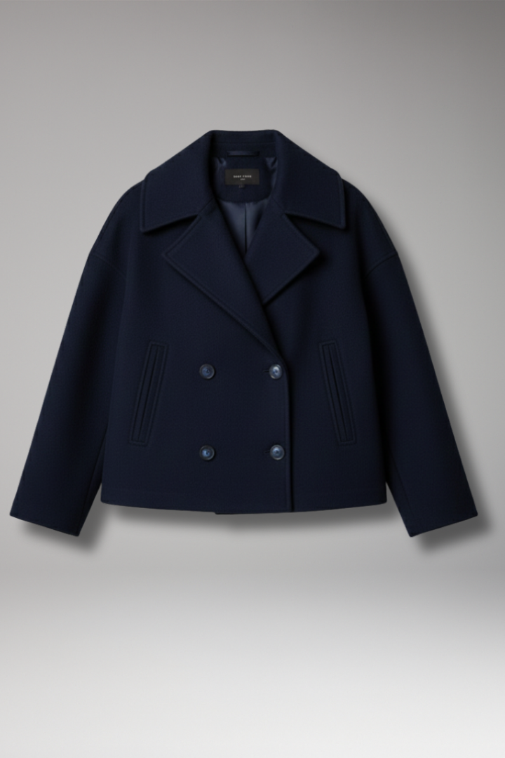 Women's Lapel Jacket Button Front Closure - Vonnera
