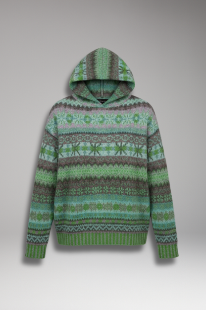 Women's Knit Hoodie Ribbed Cuffs - Vonnera