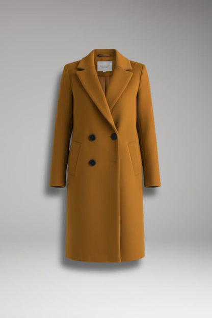 Women's Button Front Long Coat - Vonnera