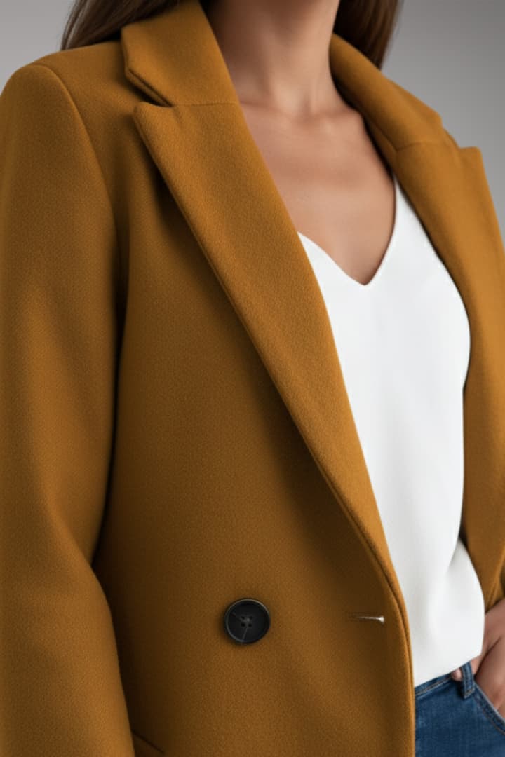Women's Button Front Long Coat