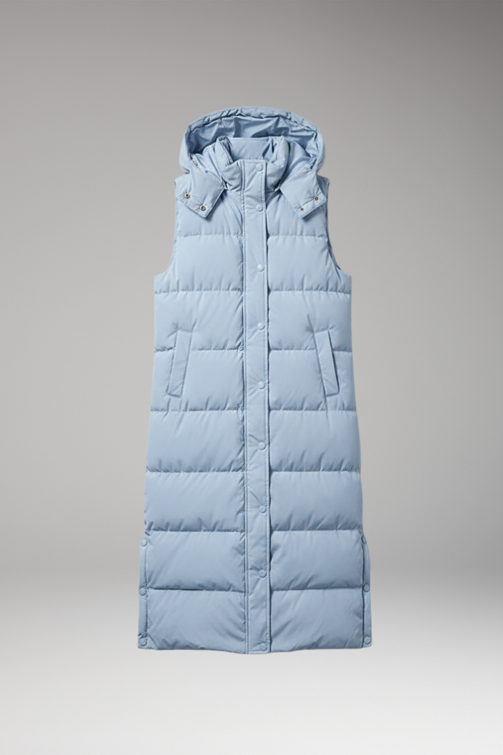 Women's Quilted Puffer Jacket With Hood - Vonnera