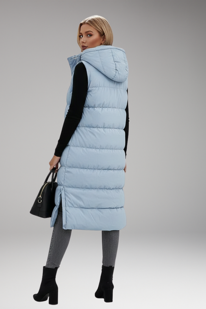 Women's Quilted Puffer Jacket With Hood