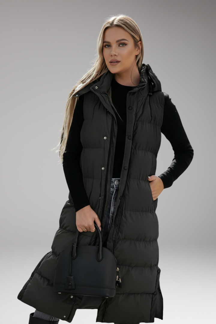 Women's Quilted Puffer Jacket With Hood