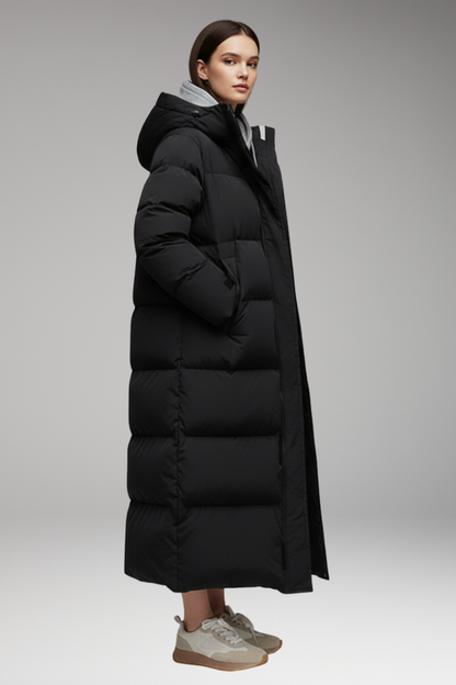 Women's Puffer Jacket Hooded Water Resistant