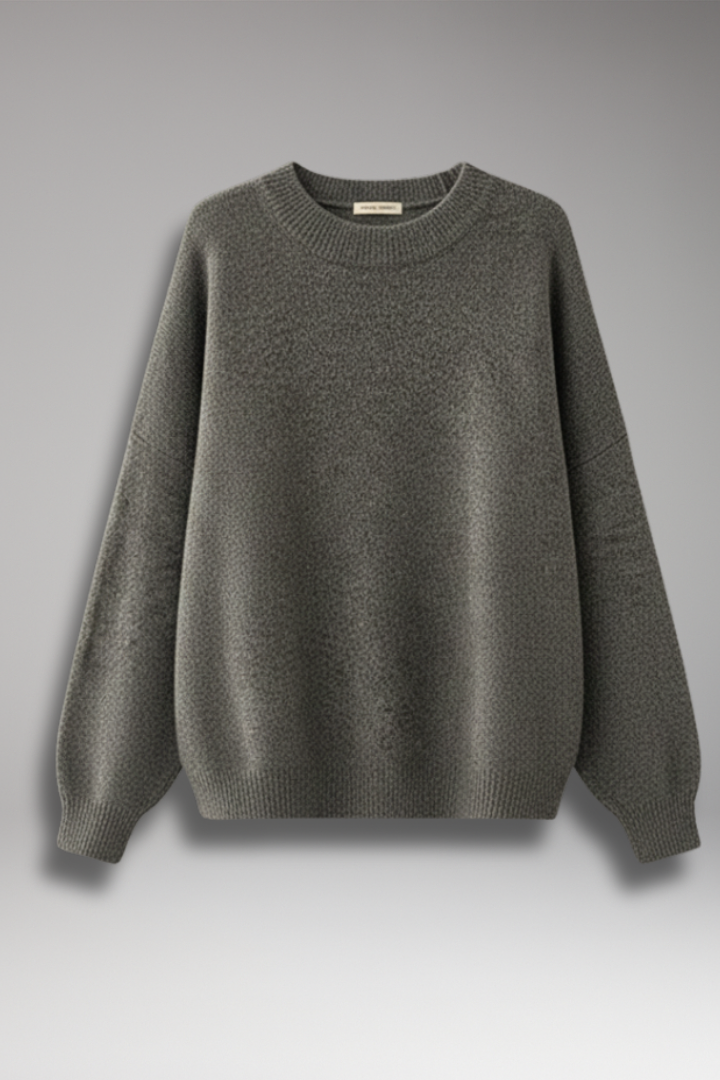 Women's Round Neck Pullover Split Hem - Vonnera
