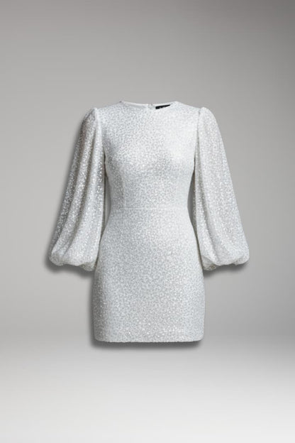 Women's Long Sleeve Sequin Mini Dress - Vonnera