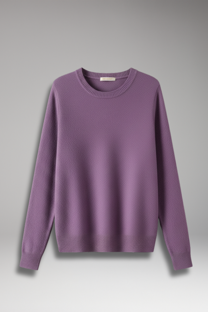 Women's Long Sleeve O-Neck Sweater - Vonnera