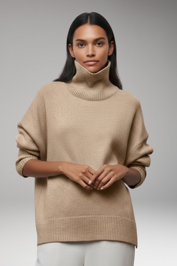 Women's Turtleneck Sweater Ribbed
