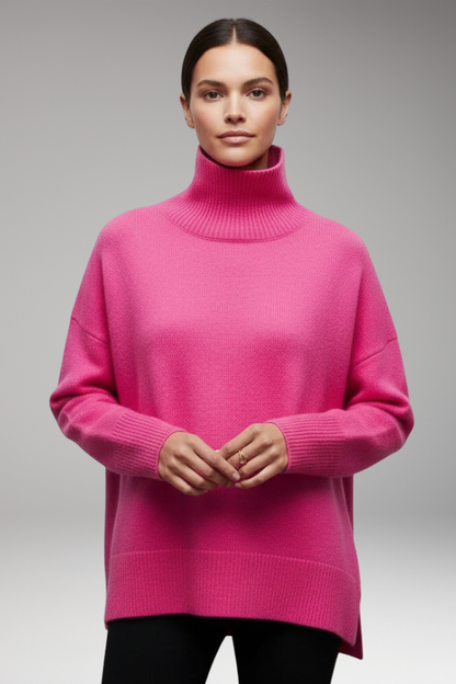 Women's Turtleneck Sweater Ribbed