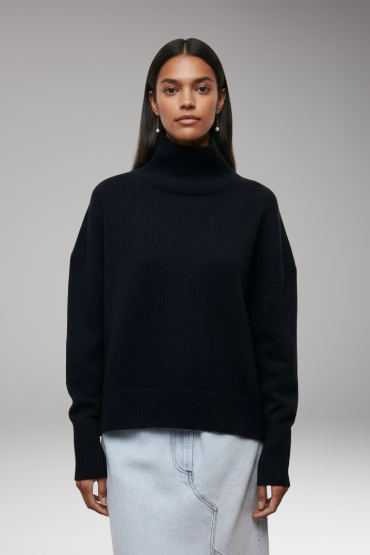 Women's Turtleneck Sweater Ribbed