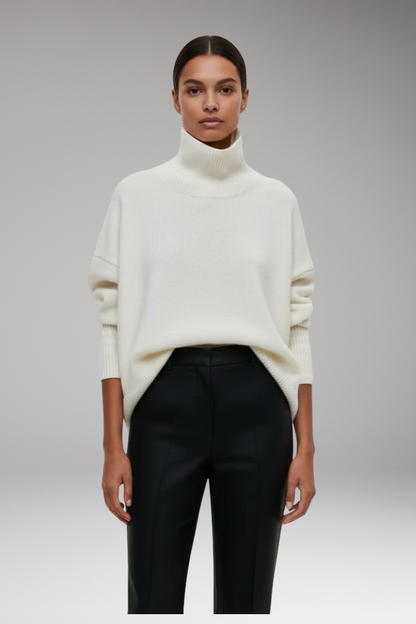 Women's Turtleneck Sweater Ribbed