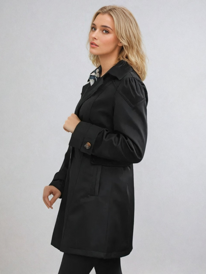 Women's Trench Coat Waterproof Classic Tan