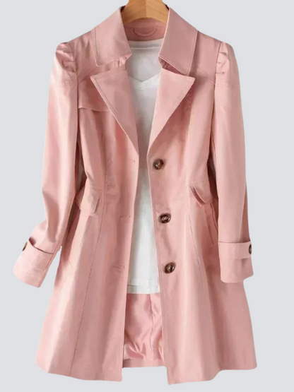 Women's Trench Coat Waterproof Classic Tan