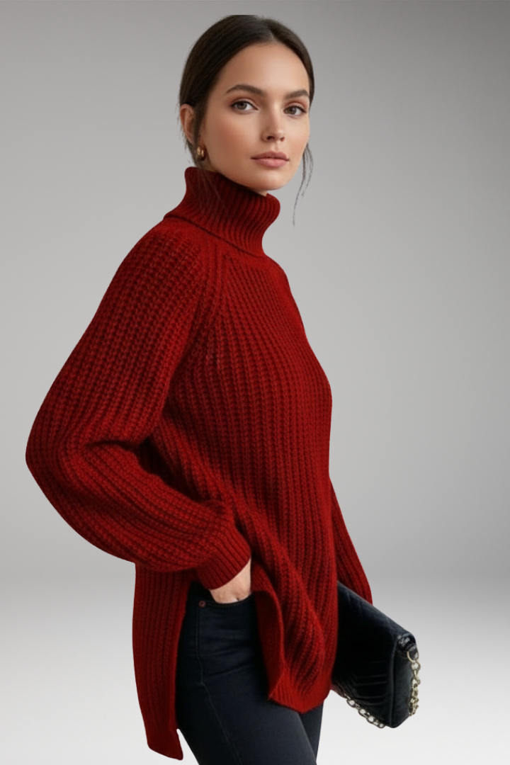 Women's Long Sleeve Turtleneck Sweater