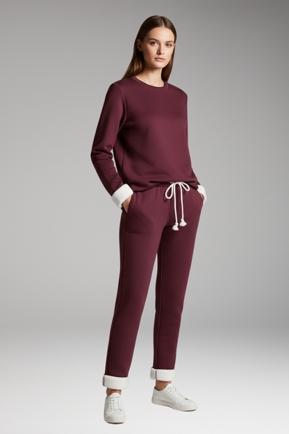 Women's 2 Piece Set Lined Drawstring Waist