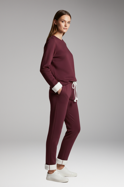Women's 2 Piece Set Lined Drawstring Waist