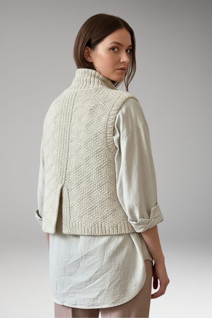 Women's Sleeveless Vest Defined Fit