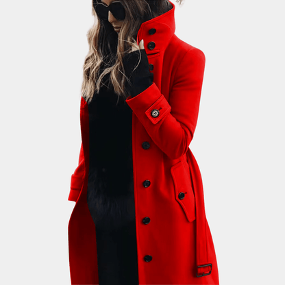 Women's Trench Coat Waterproof Wool Classic Tan