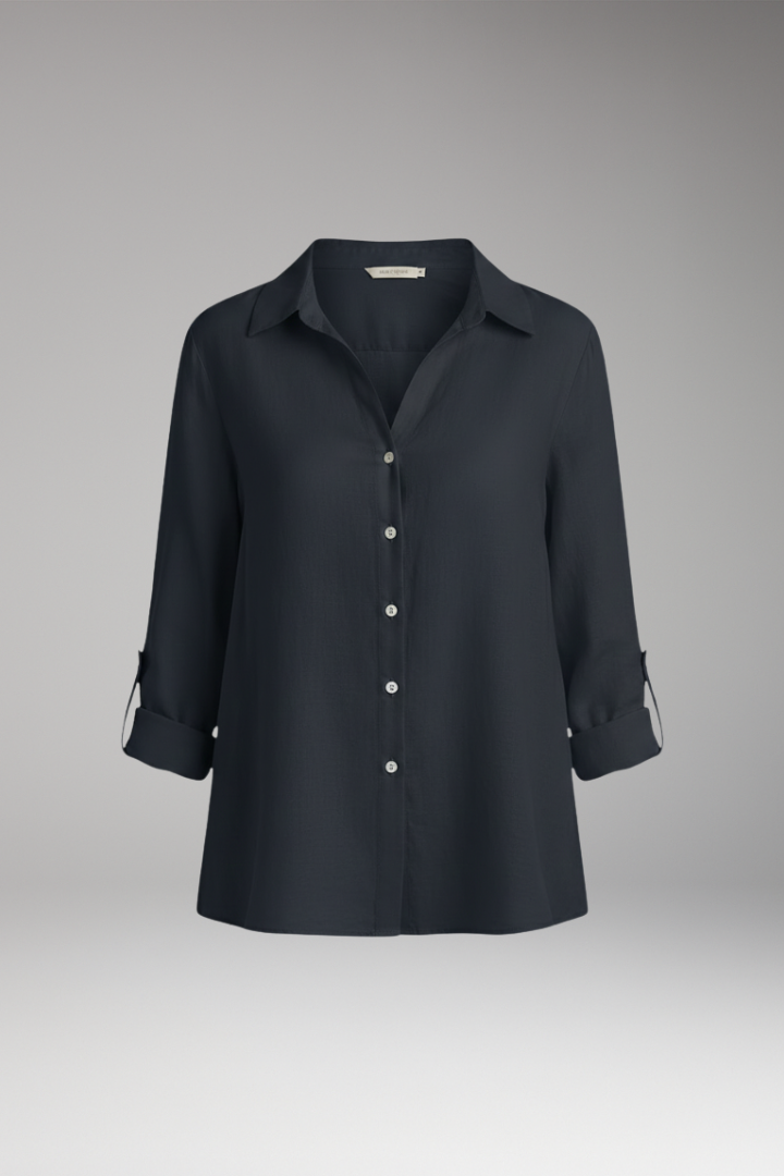 Women's Long Sleeve Button Blouse - Vonnera