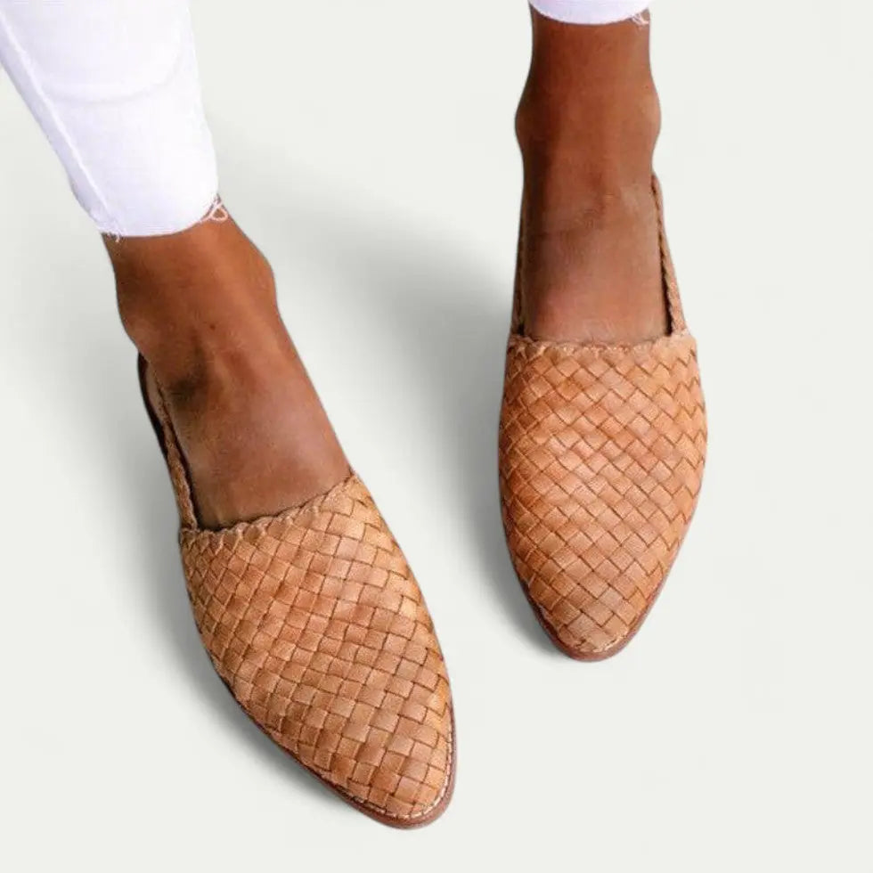 Women's Woven Slingback Flats Comfortable Design - Vonnera