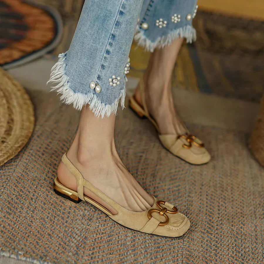 Women's Slingback Sandals with Detail