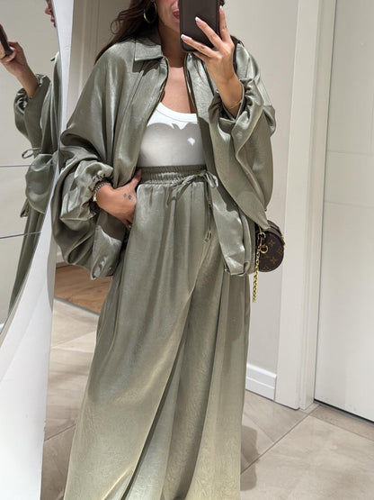 Women's Casual Two-Piece Suit Jacket Pants Set