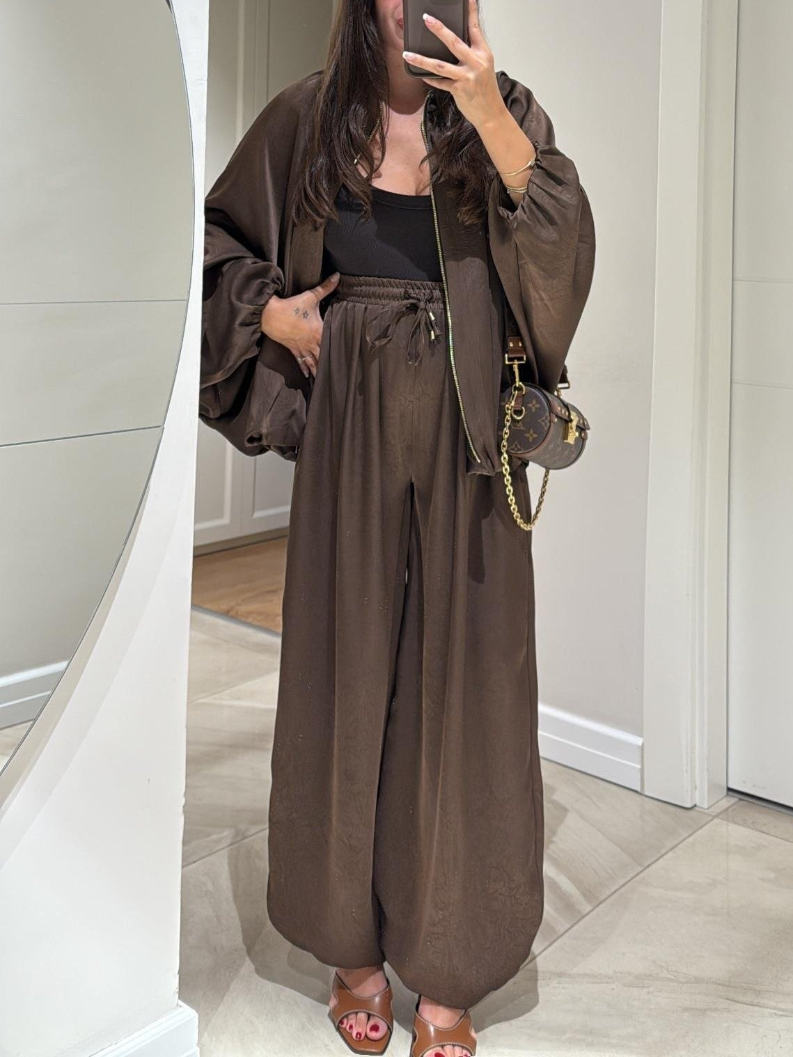 Women's Oversized Two Piece Set Jacket Pants