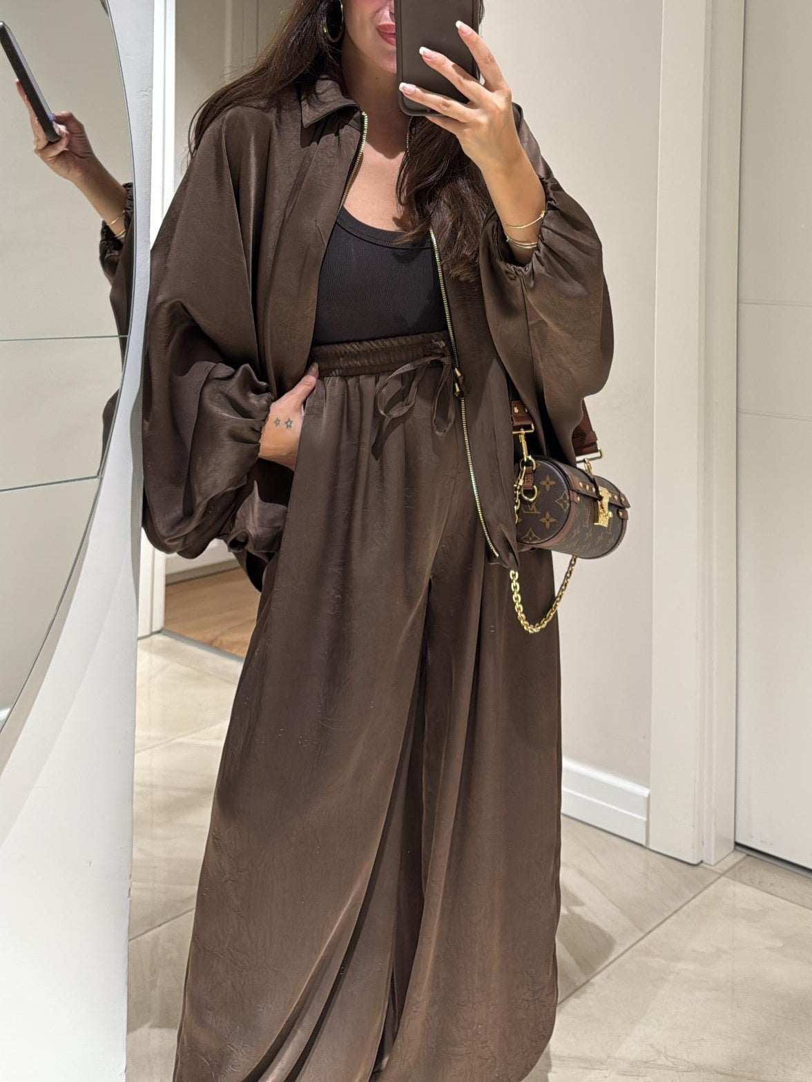 Women's Oversized Two Piece Set Jacket Pants