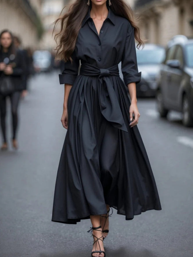 Elegant Long Sleeve Maxi Dress