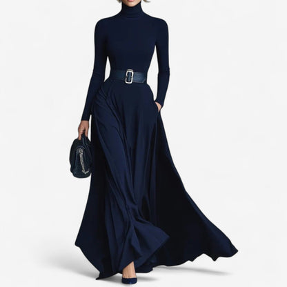 Women's High Neck Maxi Dress - Vonnera