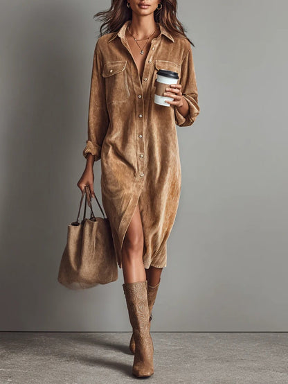Women's Chest Pocket Dress - Vonnera
