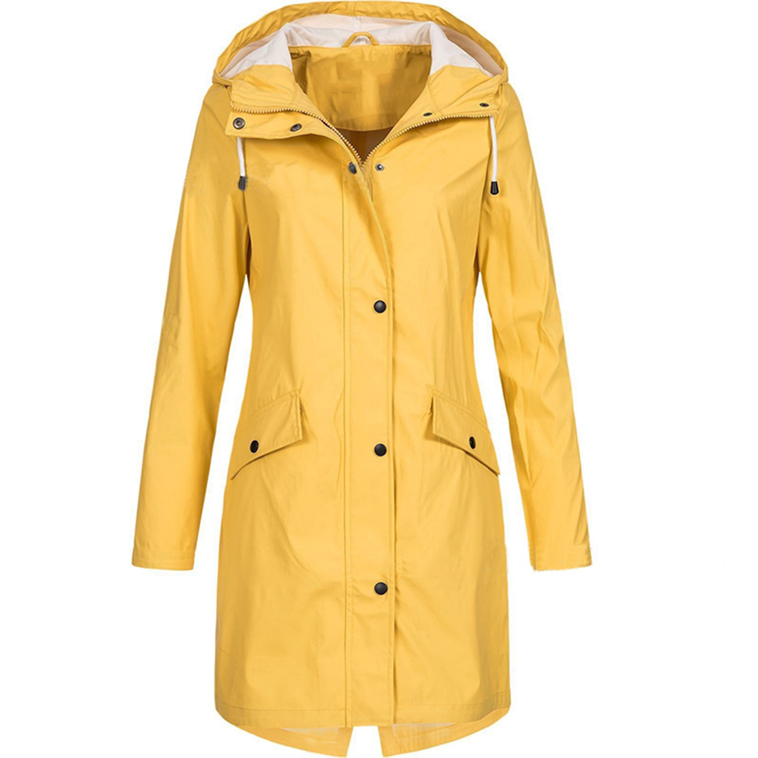 Women's Waterproof Rain Jacket Lightweight Hooded Windproof