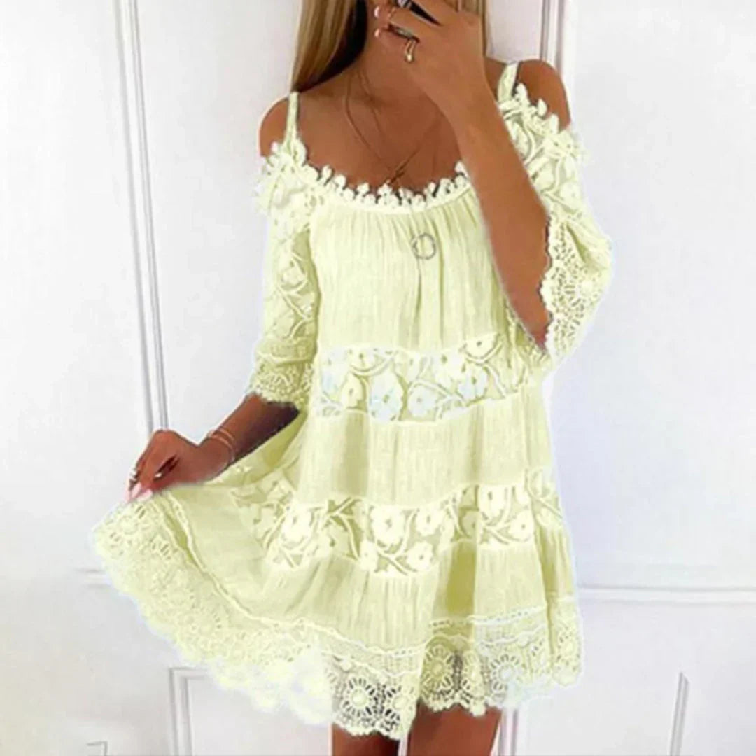 Women's Cold Shoulder Summer Dress - Vonnera