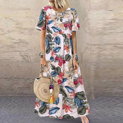Women's Floral Maxi Dress Lace Flowy