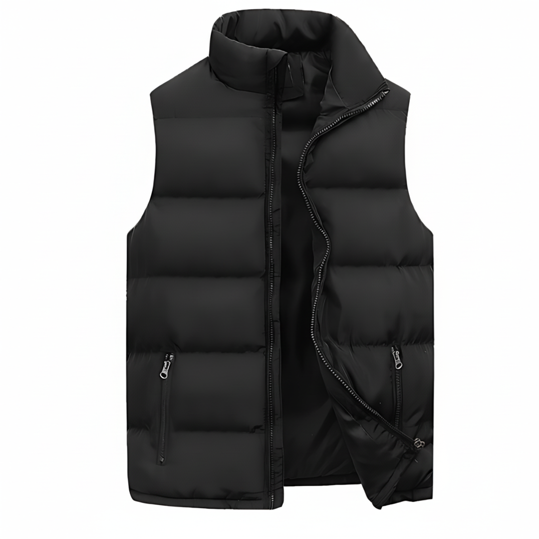 Men's Padded Puffer Vest Zip Up - Vonnera