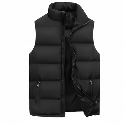 Men's Padded Puffer Vest Zip Up - Vonnera