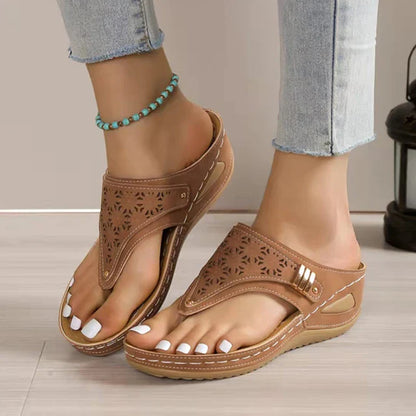 Women's Arch Support Thong Sandals Laser Cut